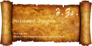 Holdampf Zsuzsa névjegykártya