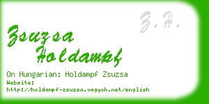 zsuzsa holdampf business card